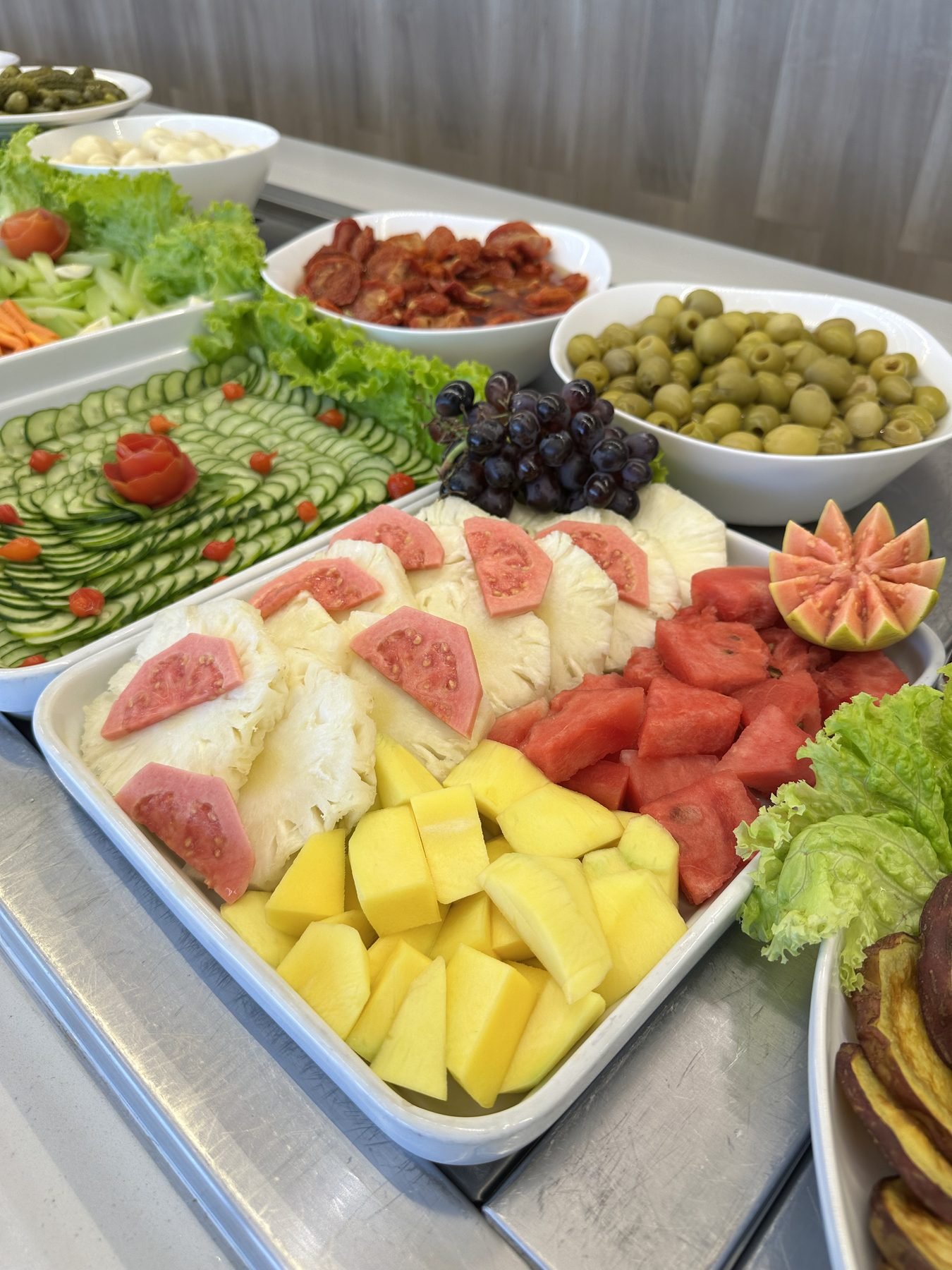 Frutas da estação no buffet